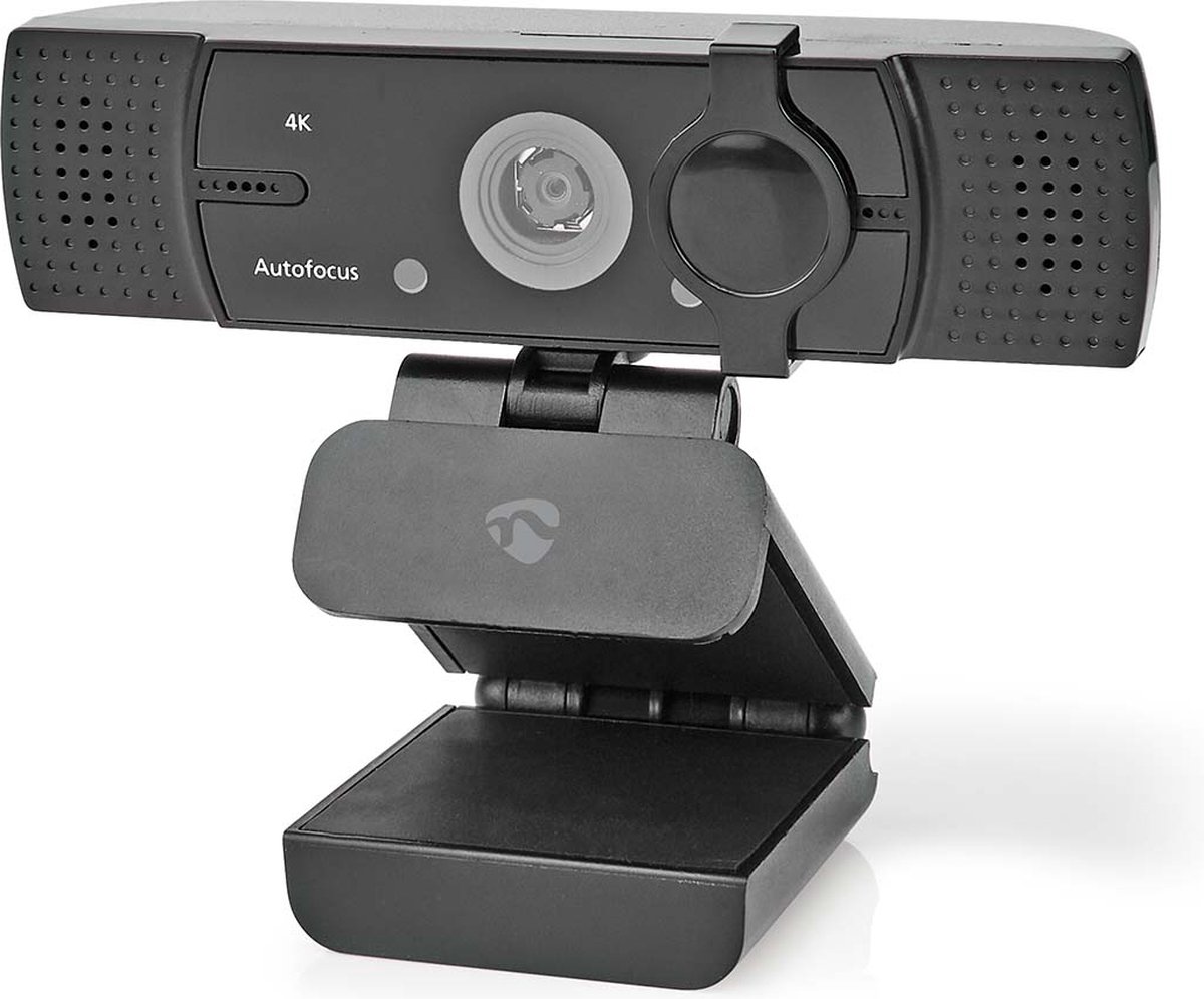 Nedis Webcam | Full HD@60fps / 4K@30fps | Automatische Scherpstelling | Ingebouwde Microfoon | - Zwart