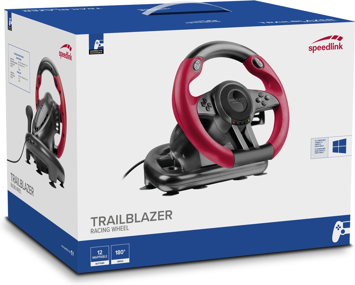 Speedlink SL-450500-BK Stuur PC,PlayStation 4,Playstation 3,Xbox One Zwart game controller