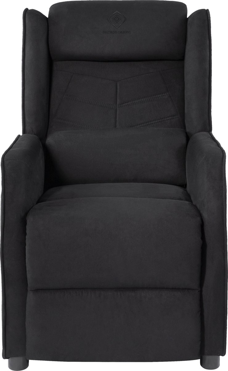 Deltaco GAM-087A-B gamestoel Gaming leunstoel Gecapitonneerde zitting Zwart