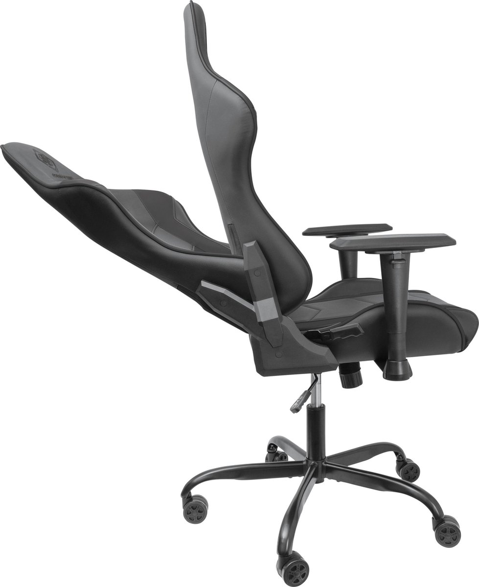 Deltaco GAM-096 gamestoel Universele gamestoel Gestoffeerde gevoerde zitting Zwart