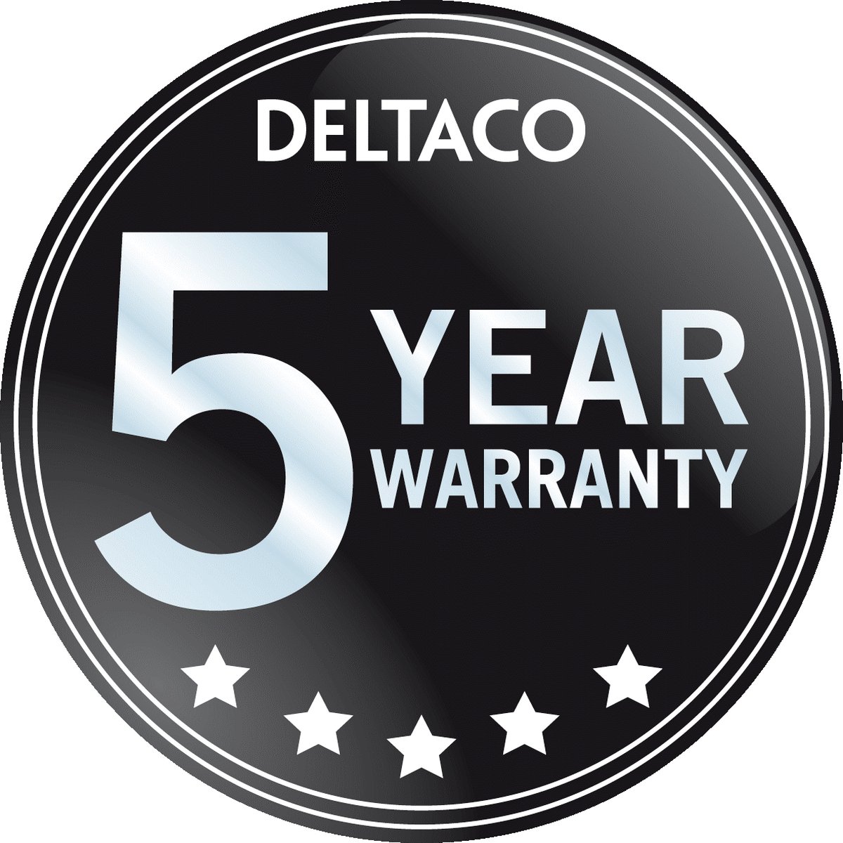 Deltaco GAM-096 gamestoel Universele gamestoel Gestoffeerde gevoerde zitting Zwart