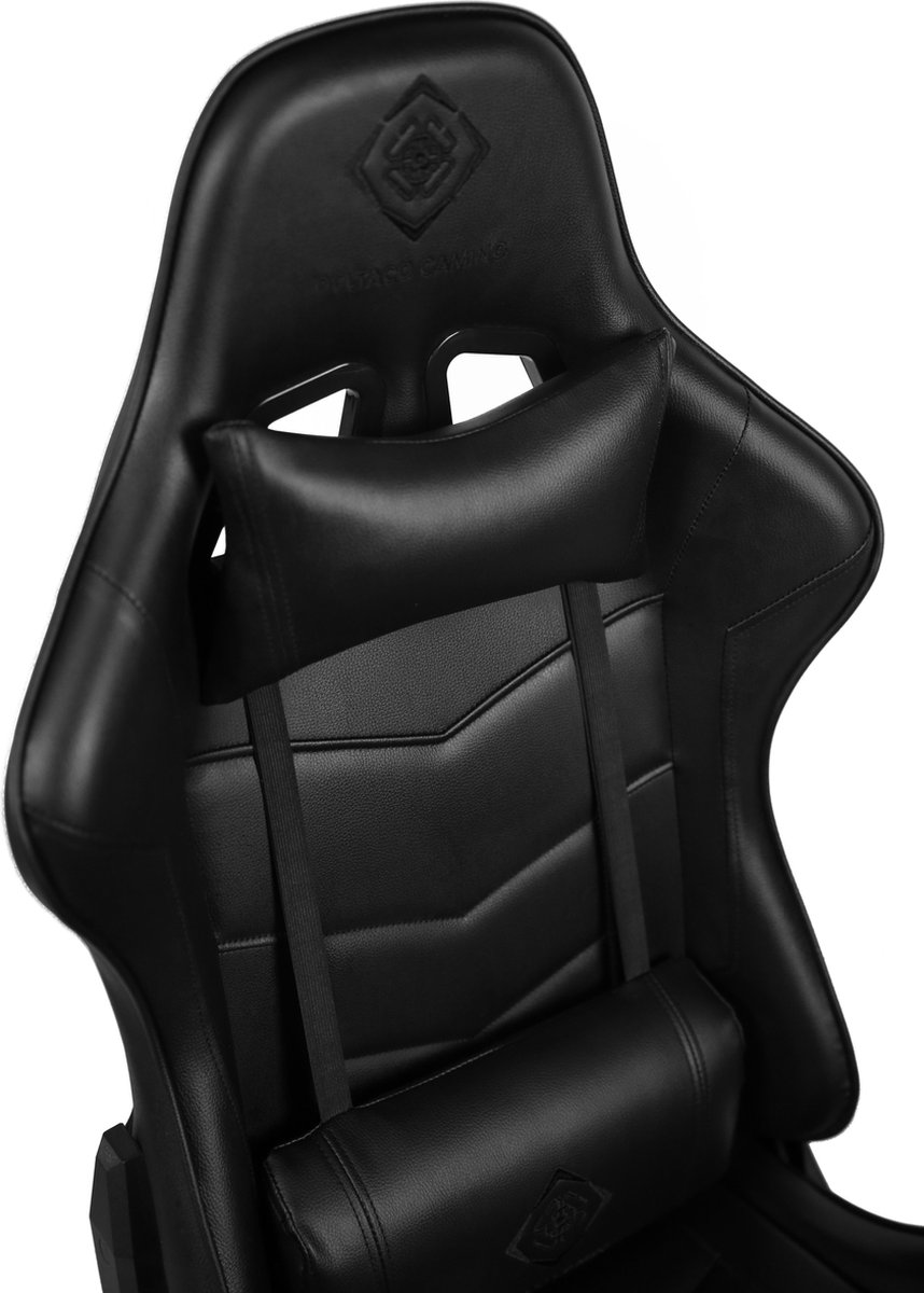 Deltaco GAM-096 gamestoel Universele gamestoel Gestoffeerde gevoerde zitting Zwart