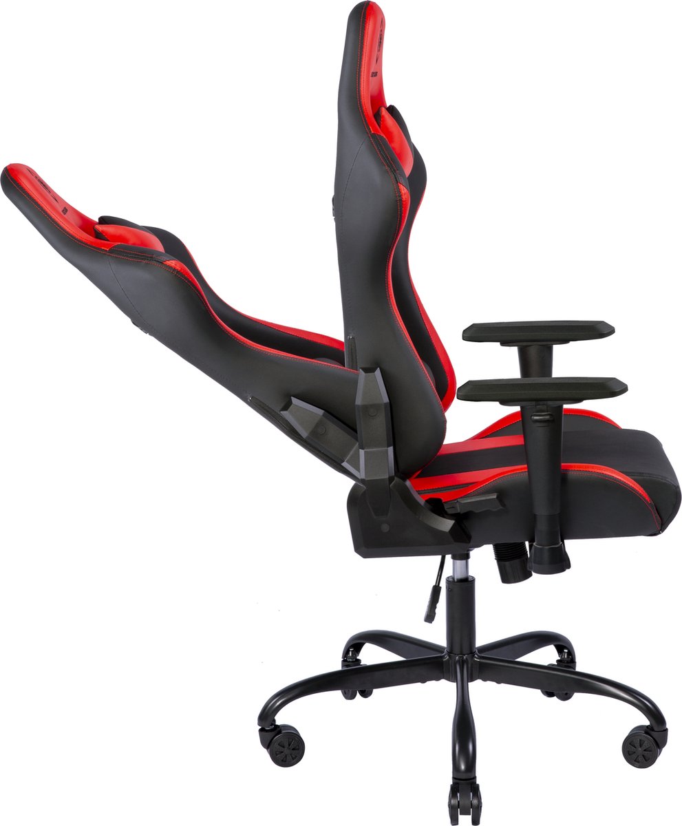 Deltaco GAM-096-R gamestoel Universele gamestoel Gestoffeerde gevoerde zitting Zwart, Rood