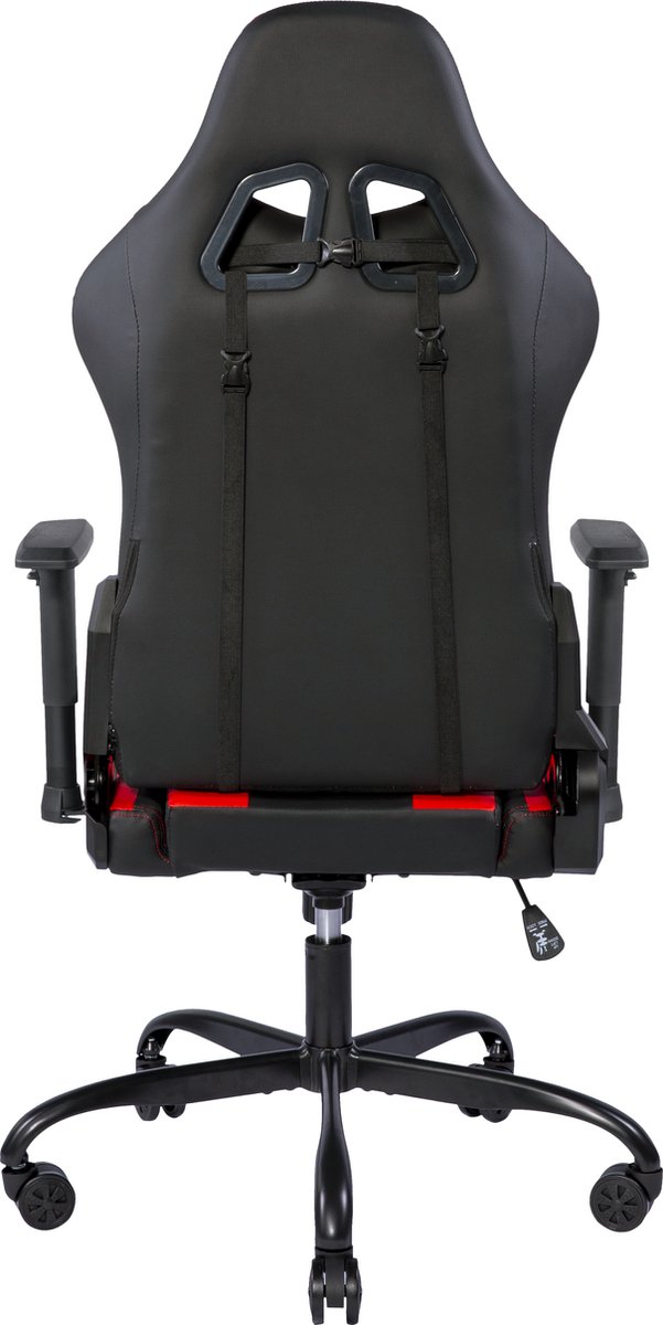 Deltaco GAM-096-R gamestoel Universele gamestoel Gestoffeerde gevoerde zitting Zwart, Rood