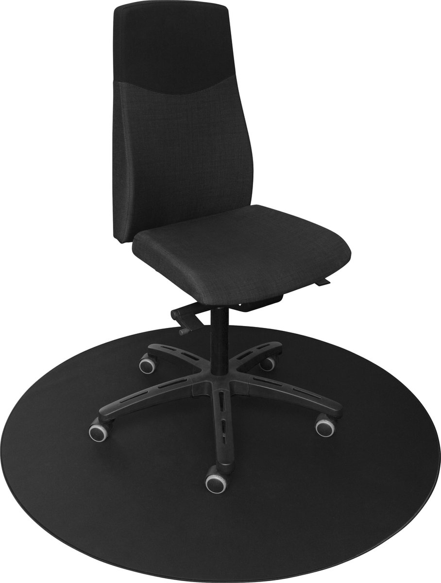 Deltaco Gaming DFP410 Floormat Round, 110x110cm, anti-slip - Black