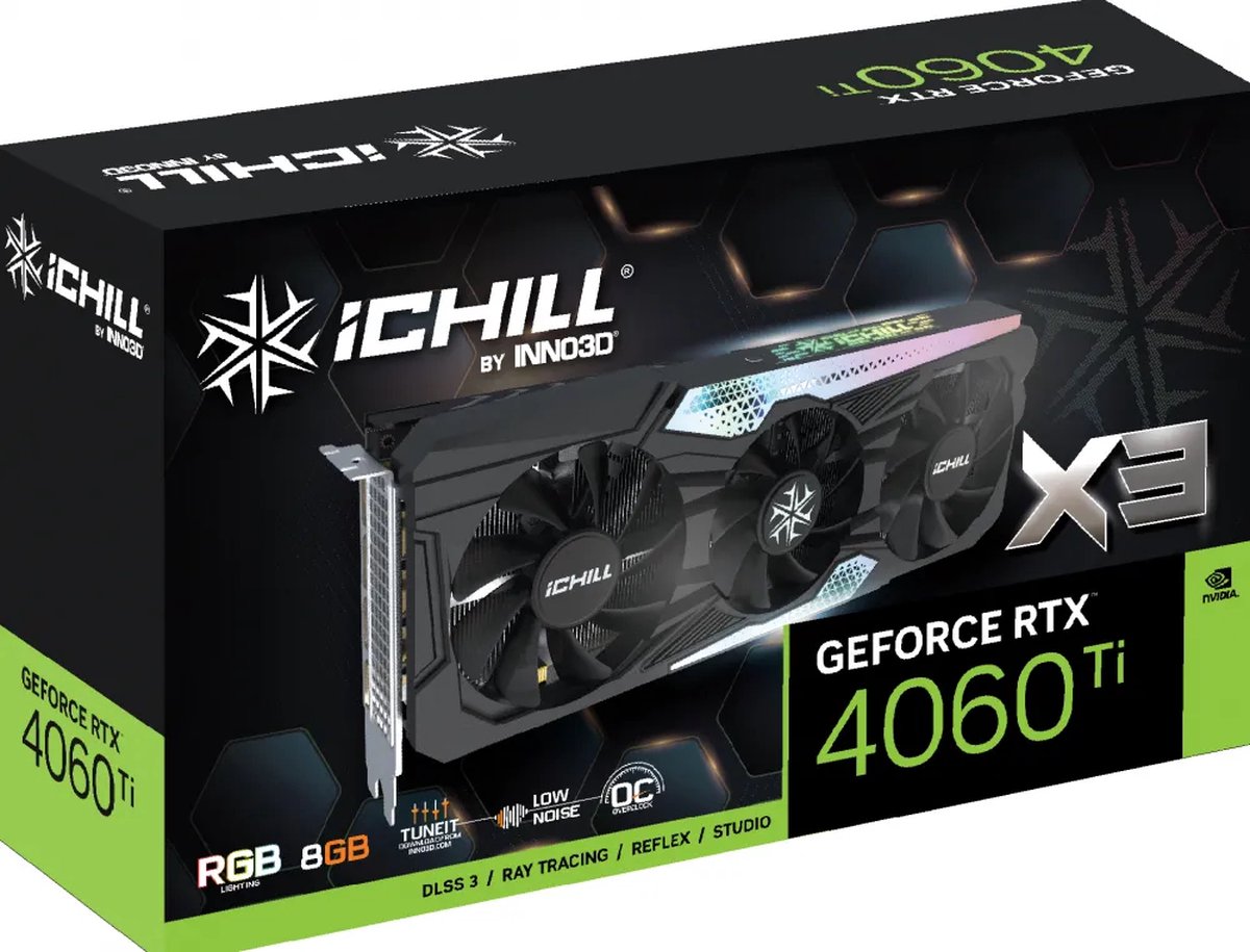 Inno3D GeForce RTX 4060 Ti 8GB ICHILL X3 (DLSS 3)