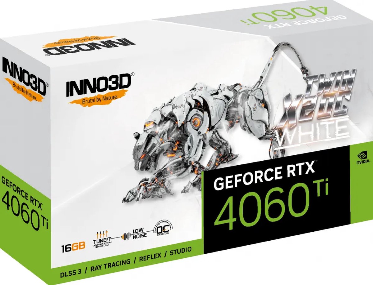 Inno3D GeForce RTX 4060 Ti 16GB TWIN X2 OC WHITE (DLSS 3)
