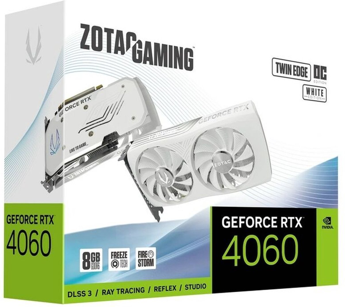 Zotac Gaming GeForce RTX 4060 8GB Twin Edge OC White Edition (DLSS 3)