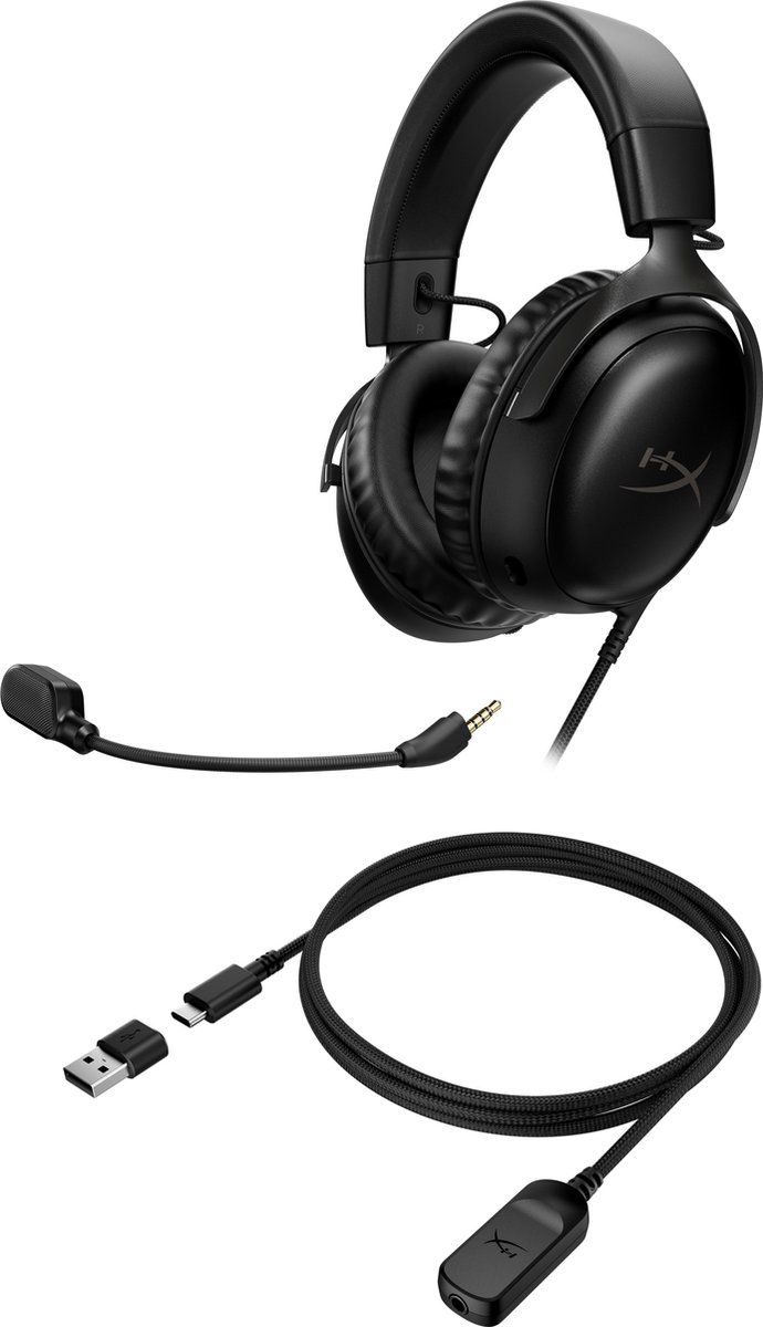 HyperX Cloud Iii Wired Gaming Headset - Zwart (pc PS5 Xbox Series X/s)