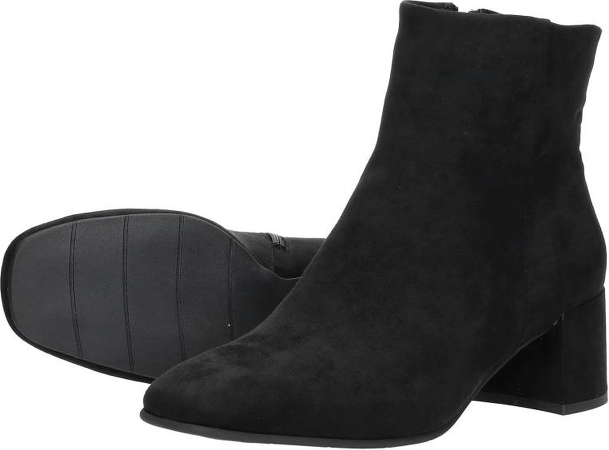 Marco Tozzi - Enkellaarsjes Hak - Zwart