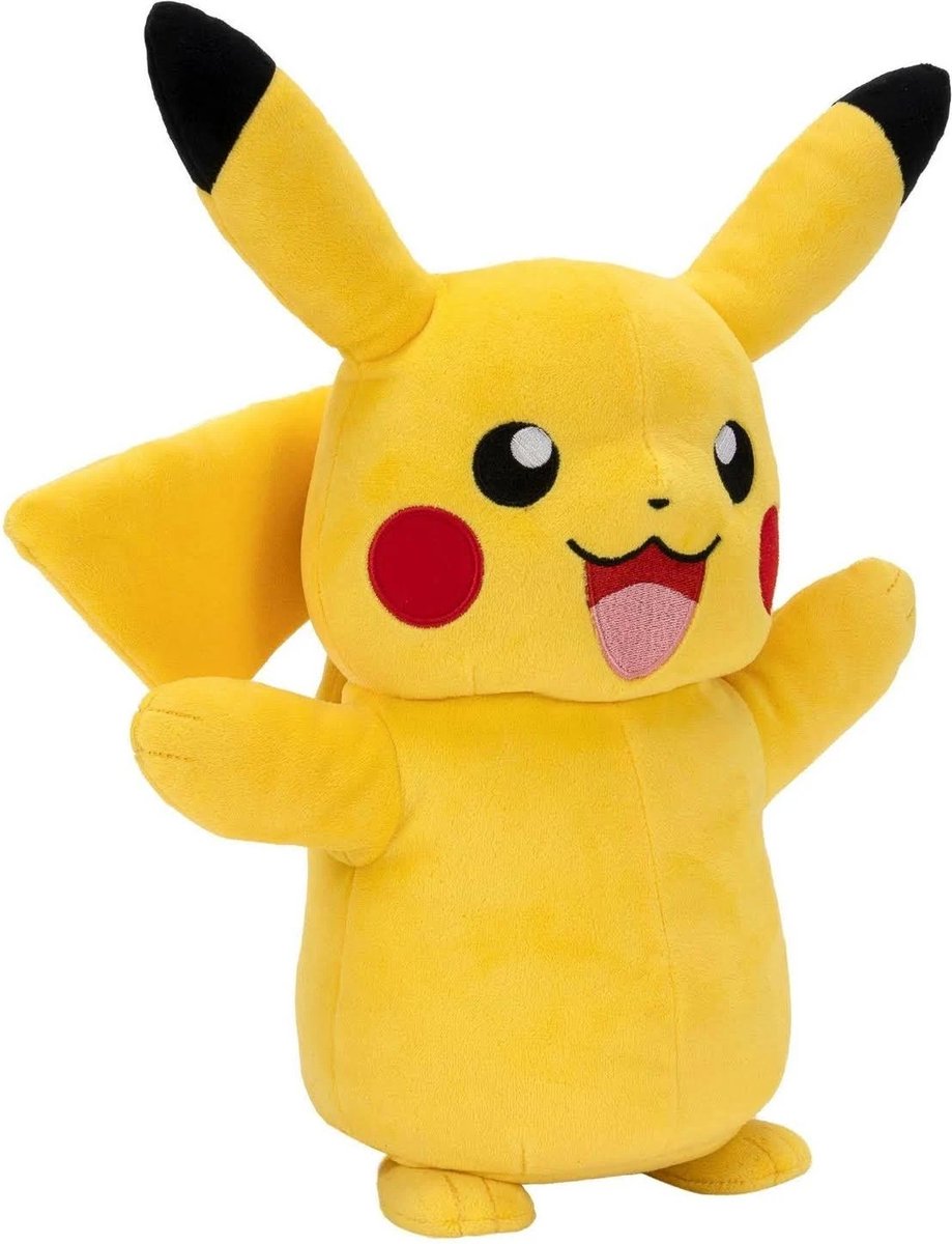 Top1Toys Pokémon Feature Plush Electric Charge Pikachu - Geel