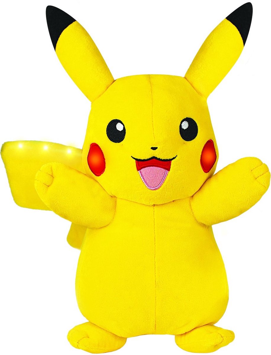 Top1Toys Pokémon Feature Plush Electric Charge Pikachu - Geel