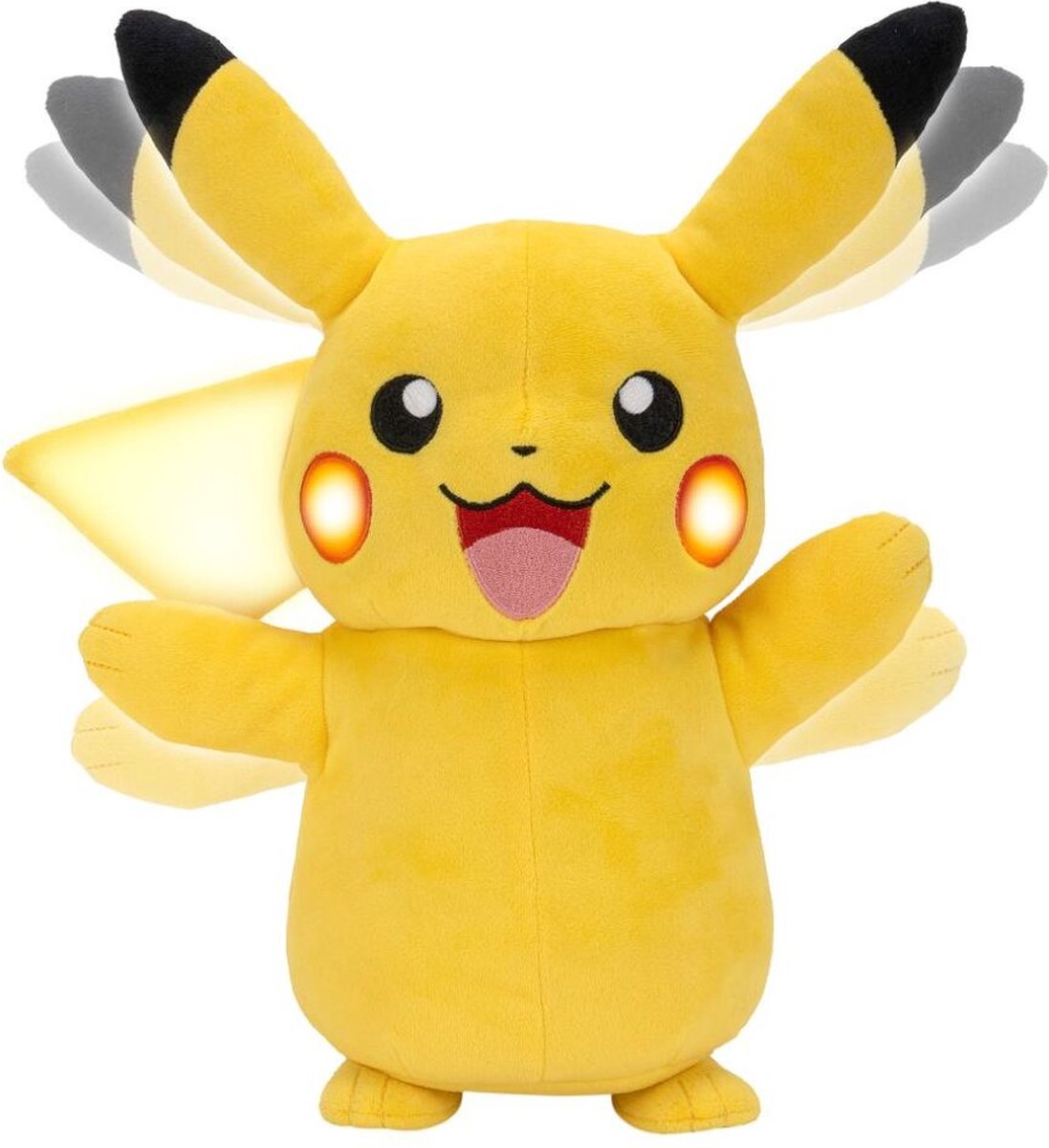 Top1Toys Pokémon Feature Plush Electric Charge Pikachu - Geel