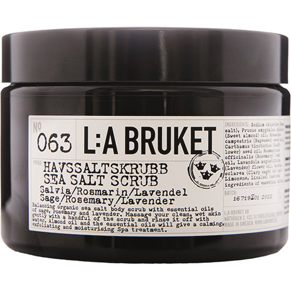 L:A Bruket Saltskrubb Salvia/Rosmarin/Lavendel 350 ml