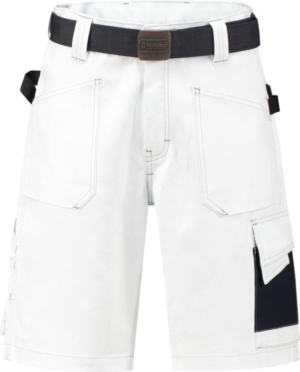 Workman D-Sign Bermuda Cotton White / Navy 50