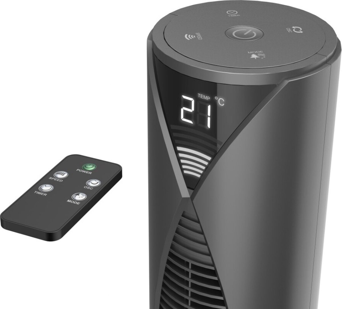 Hama Smart Free-Standing Fan - Silver