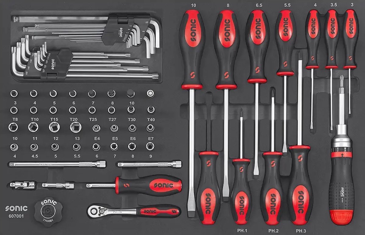 Sonic 719776 NEXT S8 Gevulde Gereedschapswagen - 197 Delig