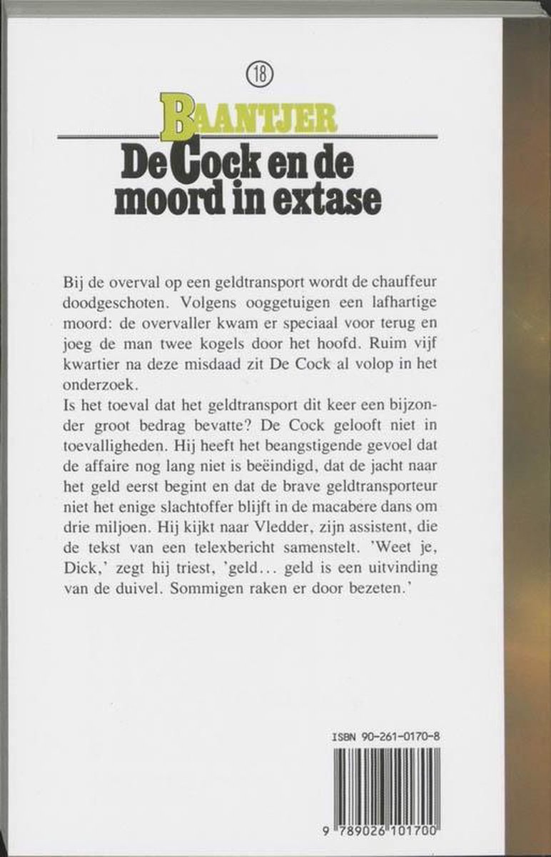 De Fontein De Cock en de moord in extase (deel 18)