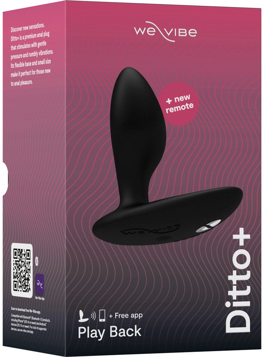 We-vibe Ditto+ Satin - Zwart