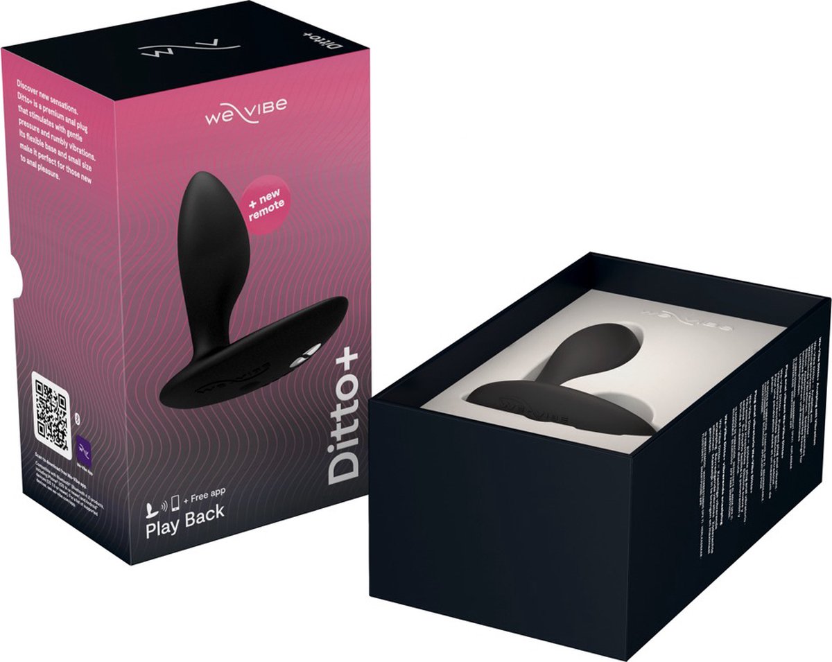 We-vibe Ditto+ Satin - Zwart