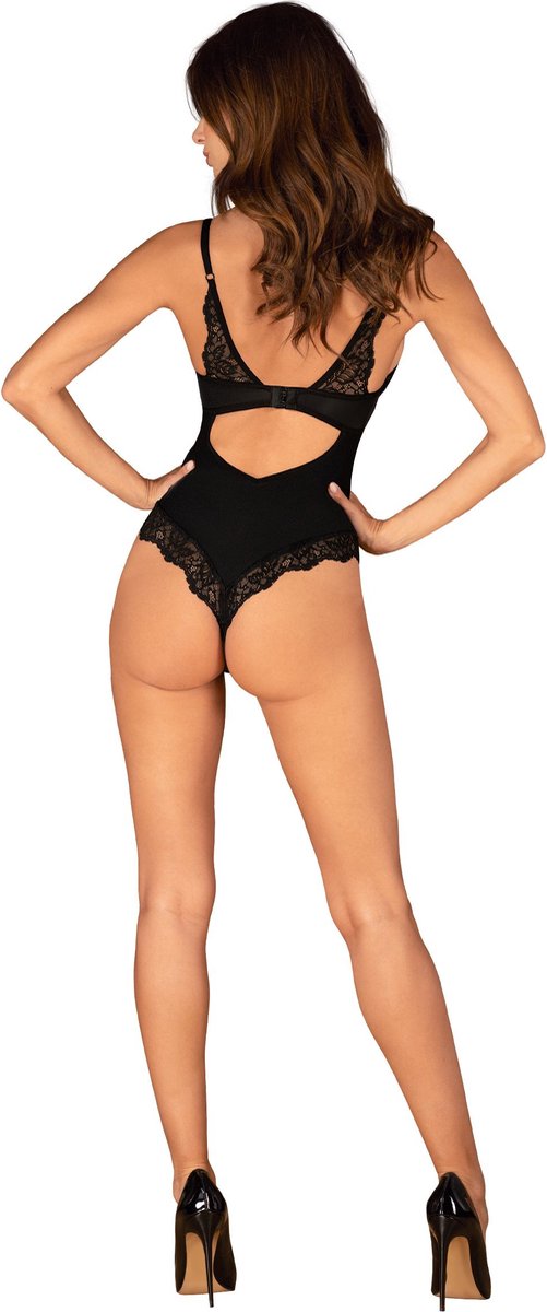 Obsessive Bellastia Body Met Beugel Cups - Zwart