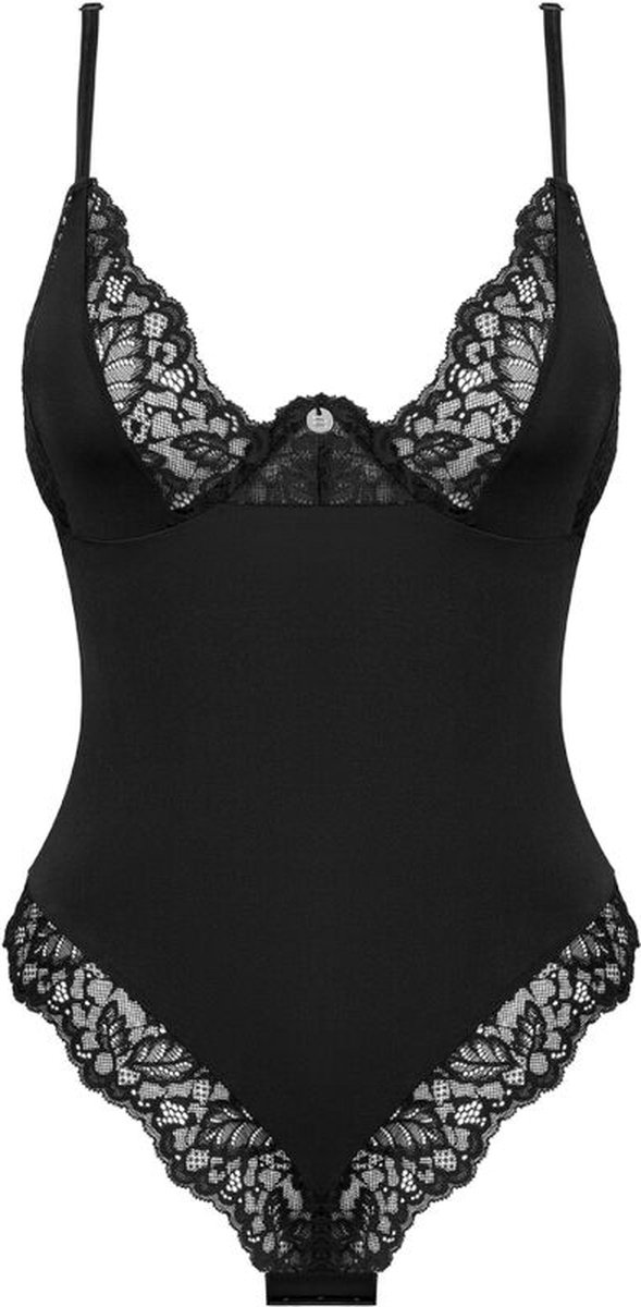 Obsessive Bellastia Body Met Beugel Cups - Zwart