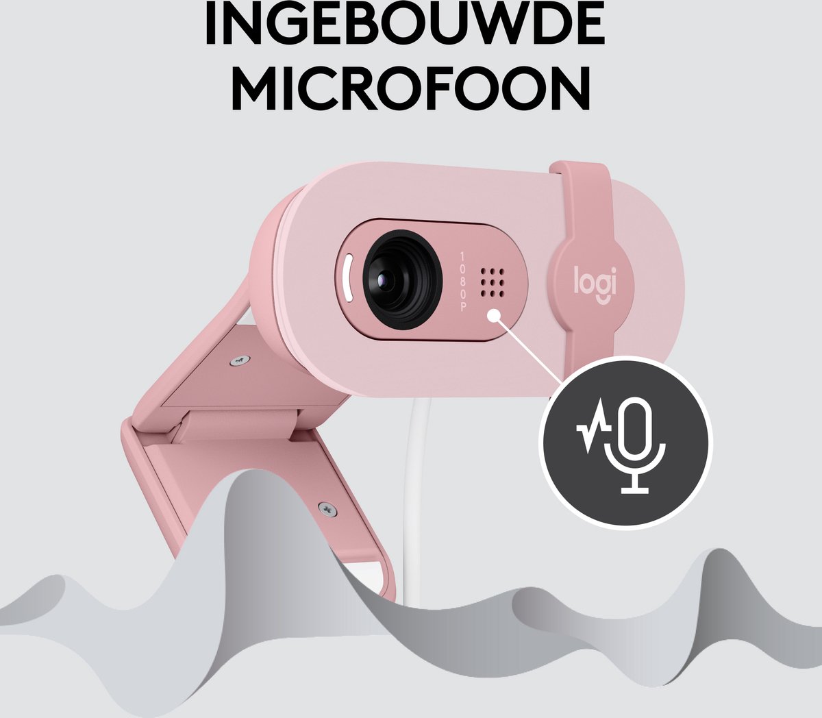 Logitech Brio 100 Full Hd Webcam Roze