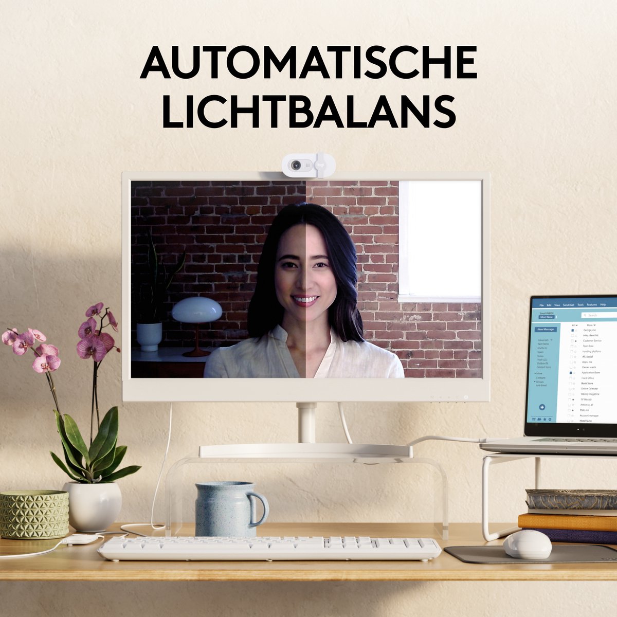 Logitech Brio 100 Full Hd Webcam Wit