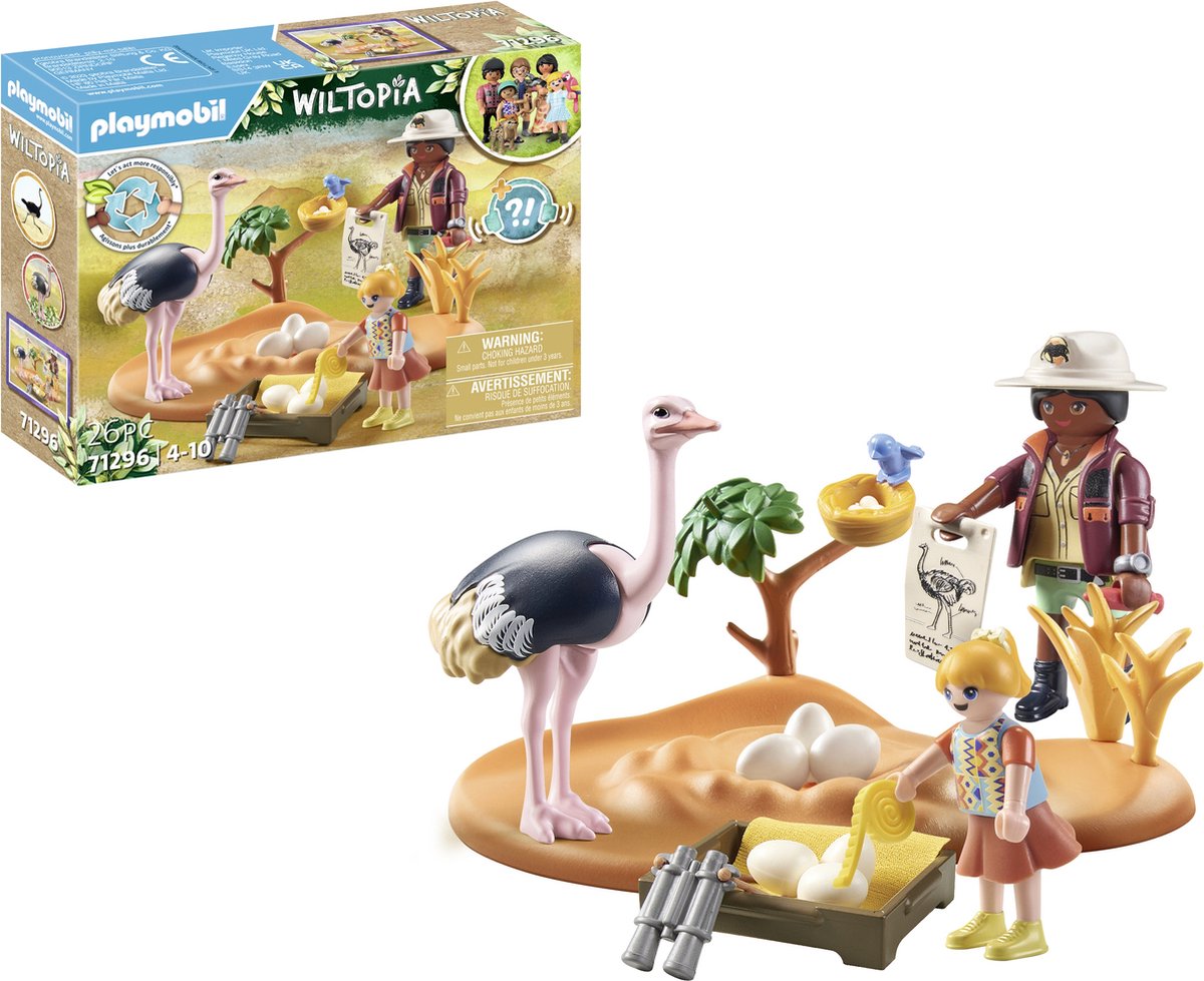 Top1Toys PlayMobile Wiltopia 71296 Struisvogel Bezoek