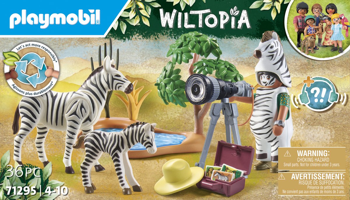 Top1Toys PlayMobil 71295 Wiltopia Dierenfotograaf onderweg