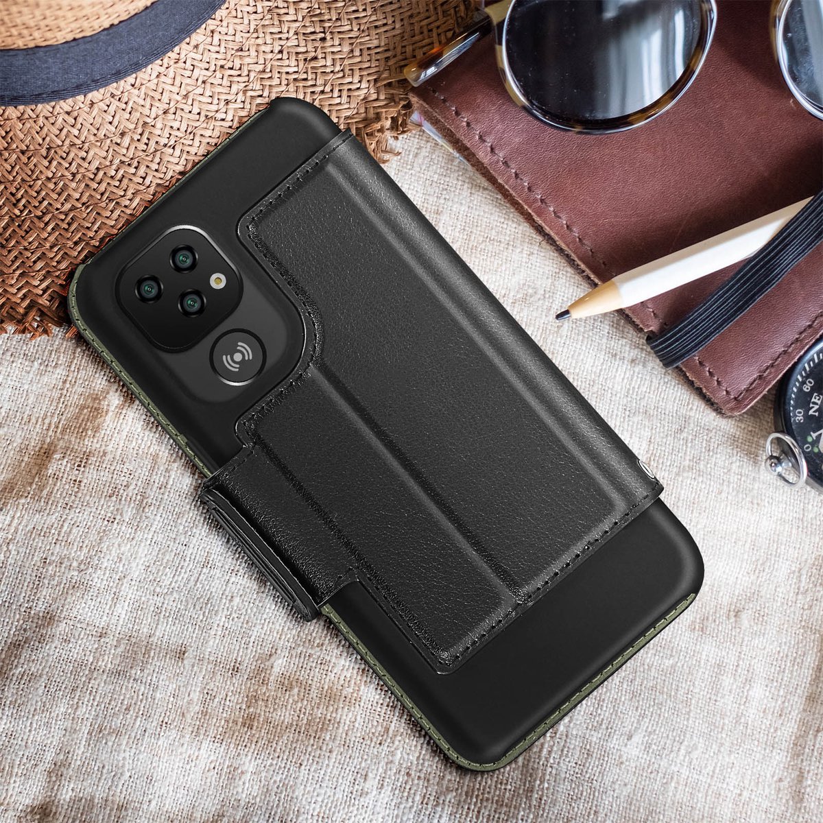 Doro ECO Wallet Case voor 8100 - Zwart