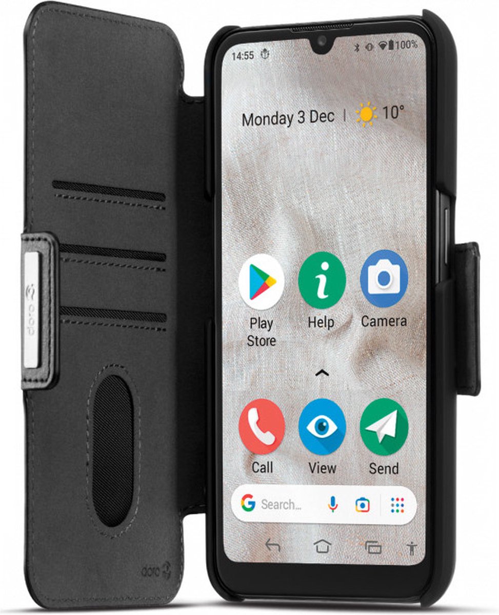 Doro ECO Wallet Case voor 8100 - Zwart