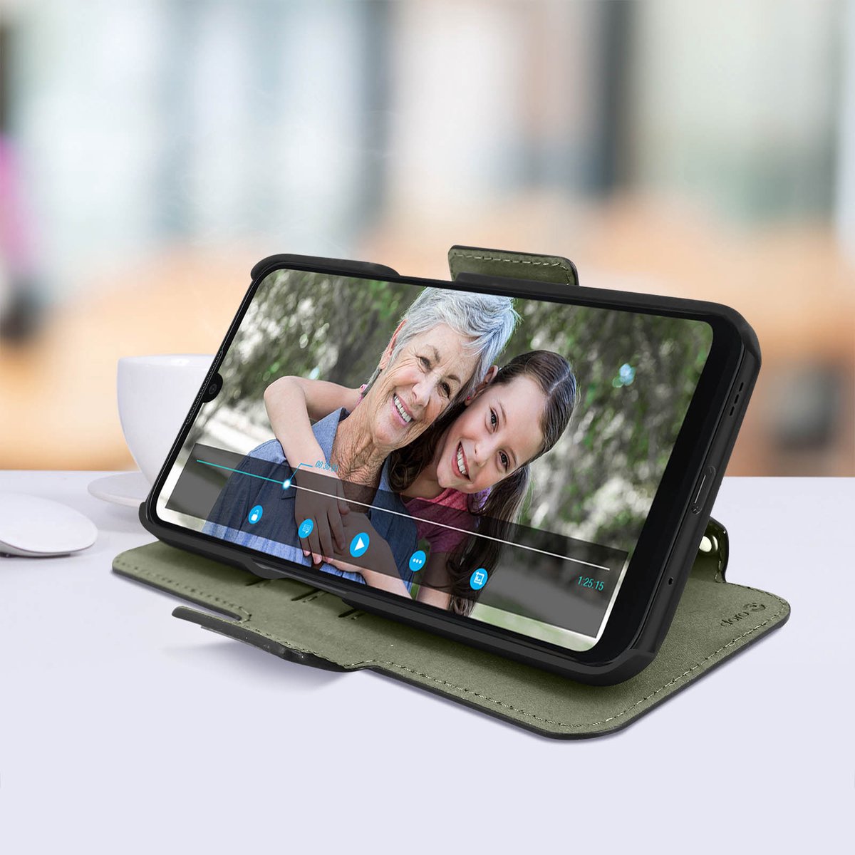 Doro ECO Wallet Case voor 8100 - Zwart