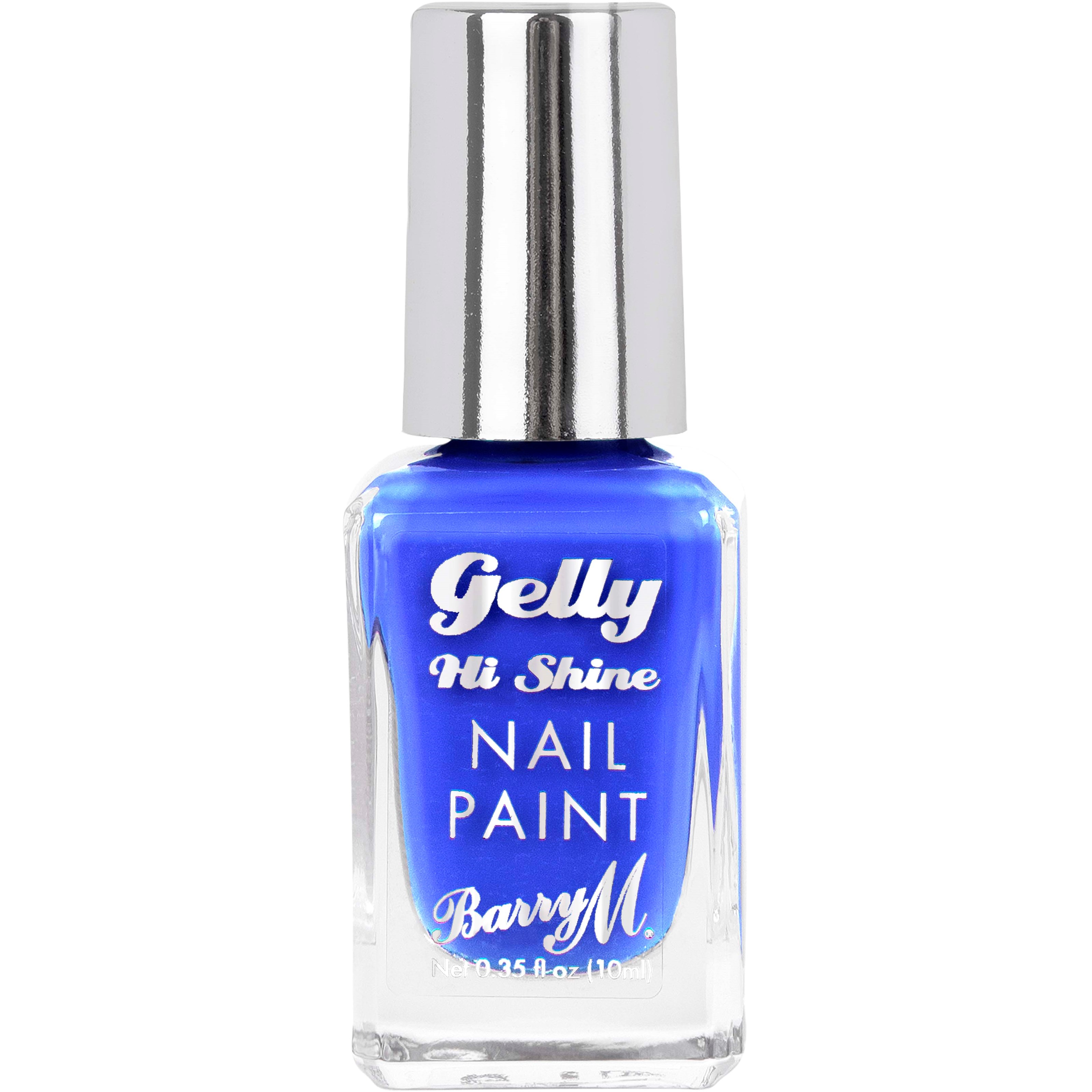 Barry M Gelly Hi Shine Nail Paint Blue Guava