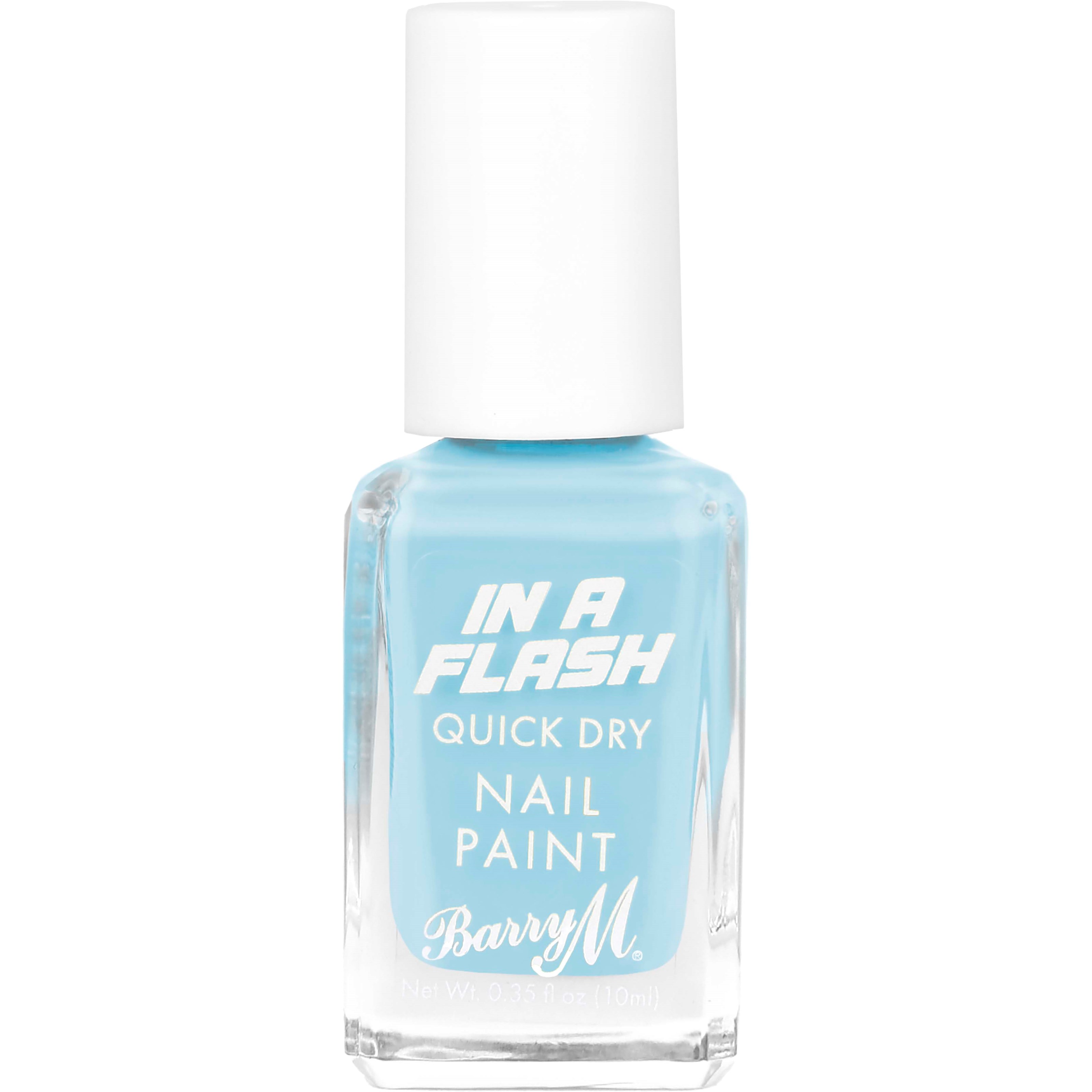 Barry M In A Flash Quick Dry Nail Paint Speedy Sky Blue