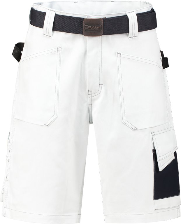 Workman D-Sign Bermuda Cotton White / Navy 48