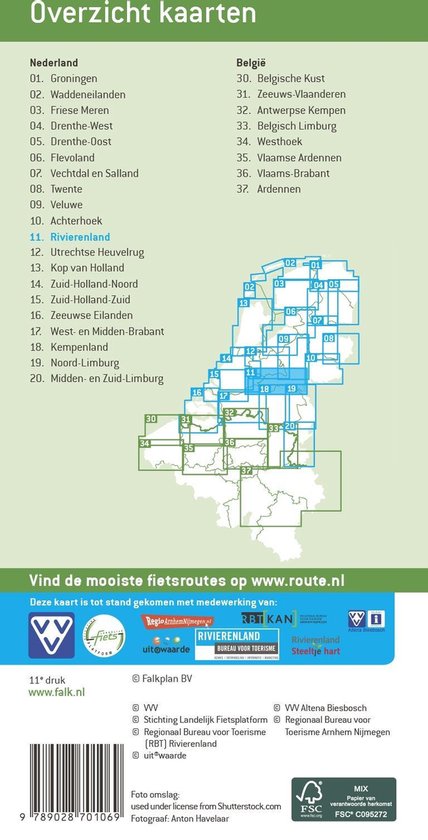 Falk VVV fietskaart 08 Twente