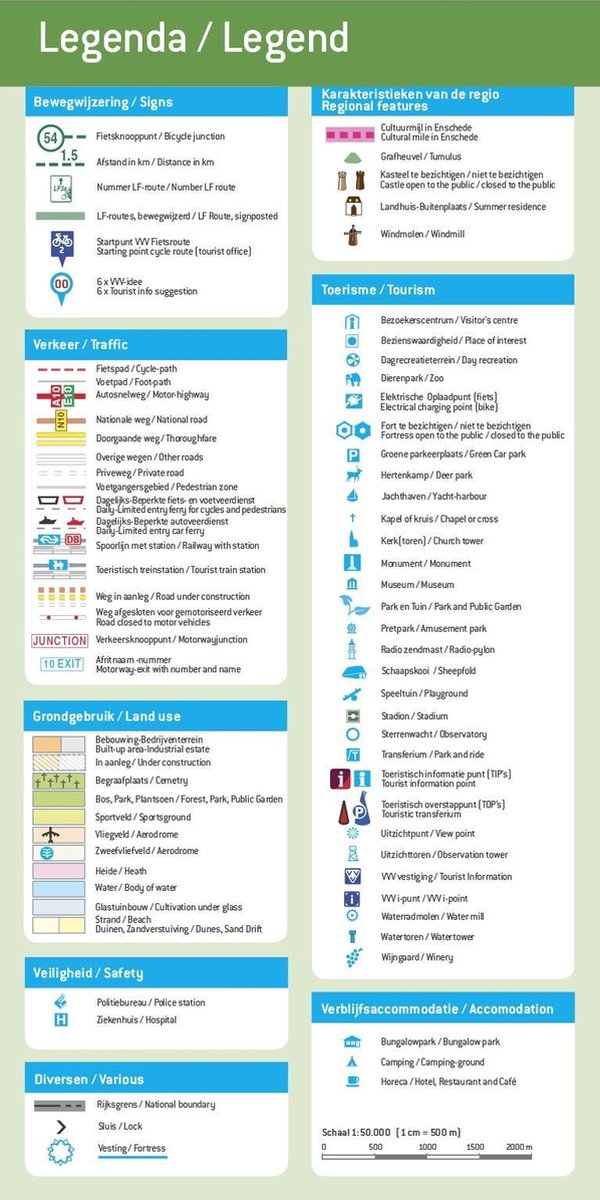 Falk VVV fietskaart 08 Twente