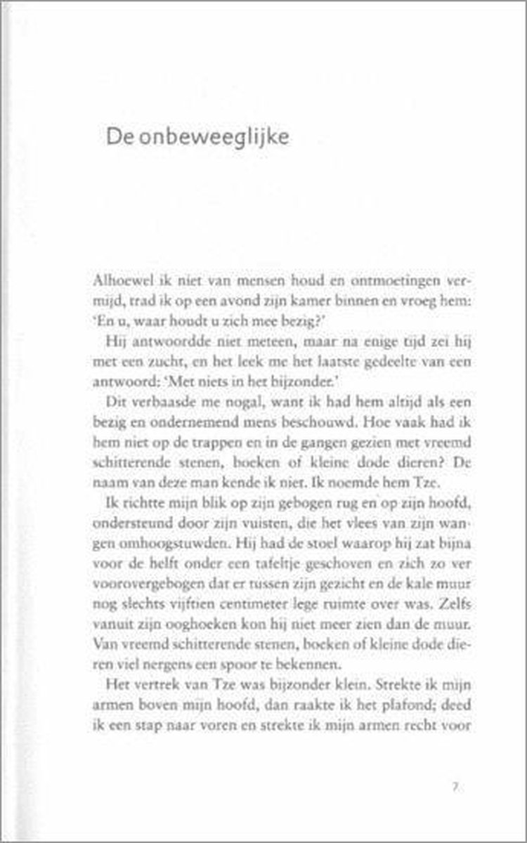 De onbeweeglijke
