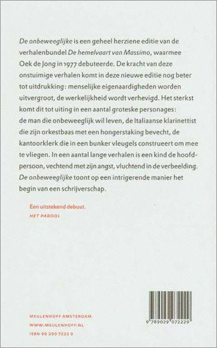 De onbeweeglijke