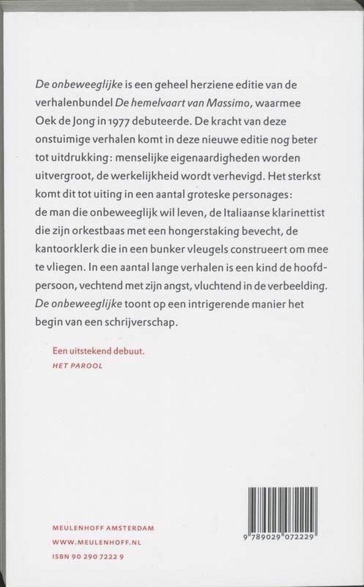 De onbeweeglijke