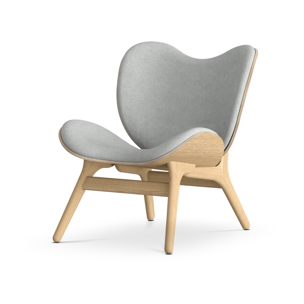 Umage A Conversation Piece naturel houten fauteuil Sterling - Grijs