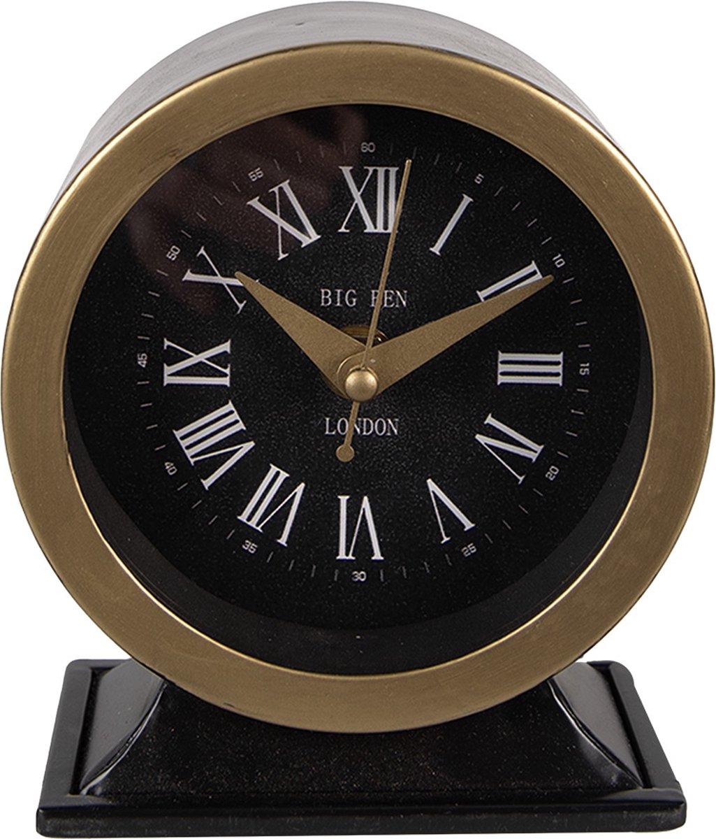 Clayre & Eef Tafelklok 14 cm Ijzer Glas Big Ben London - Zwart