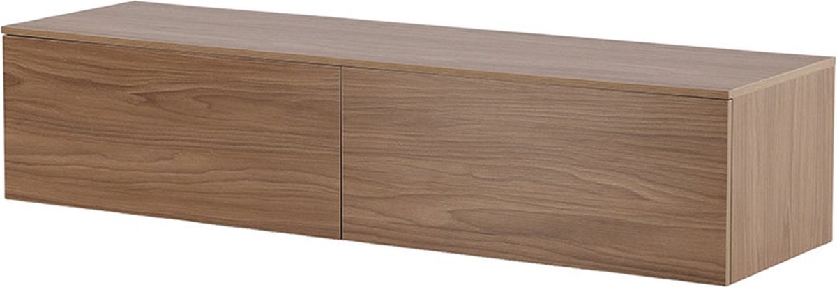 Nest living Leona houten dressoir walnoot - 160 x 35 cm - Bruin