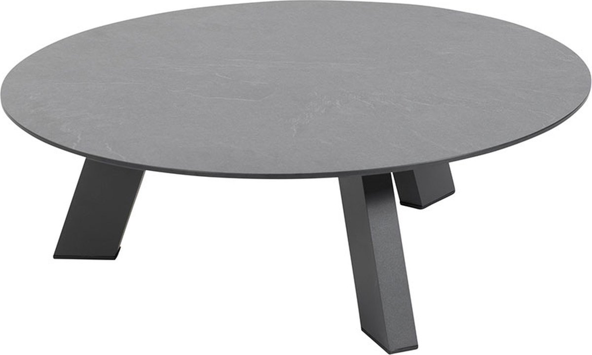 4 Seasons Outdoor 4 Seasons Cosmic loungetafel Ø78 x 25 cm - slate antraciet