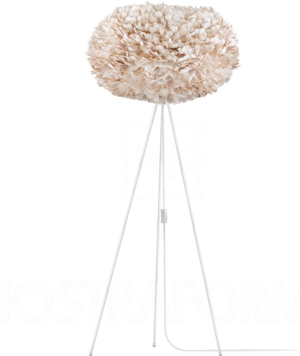 Umage Eos X-large vloerlamp light brown - met tripod wit - Ø 75 cm - Bruin
