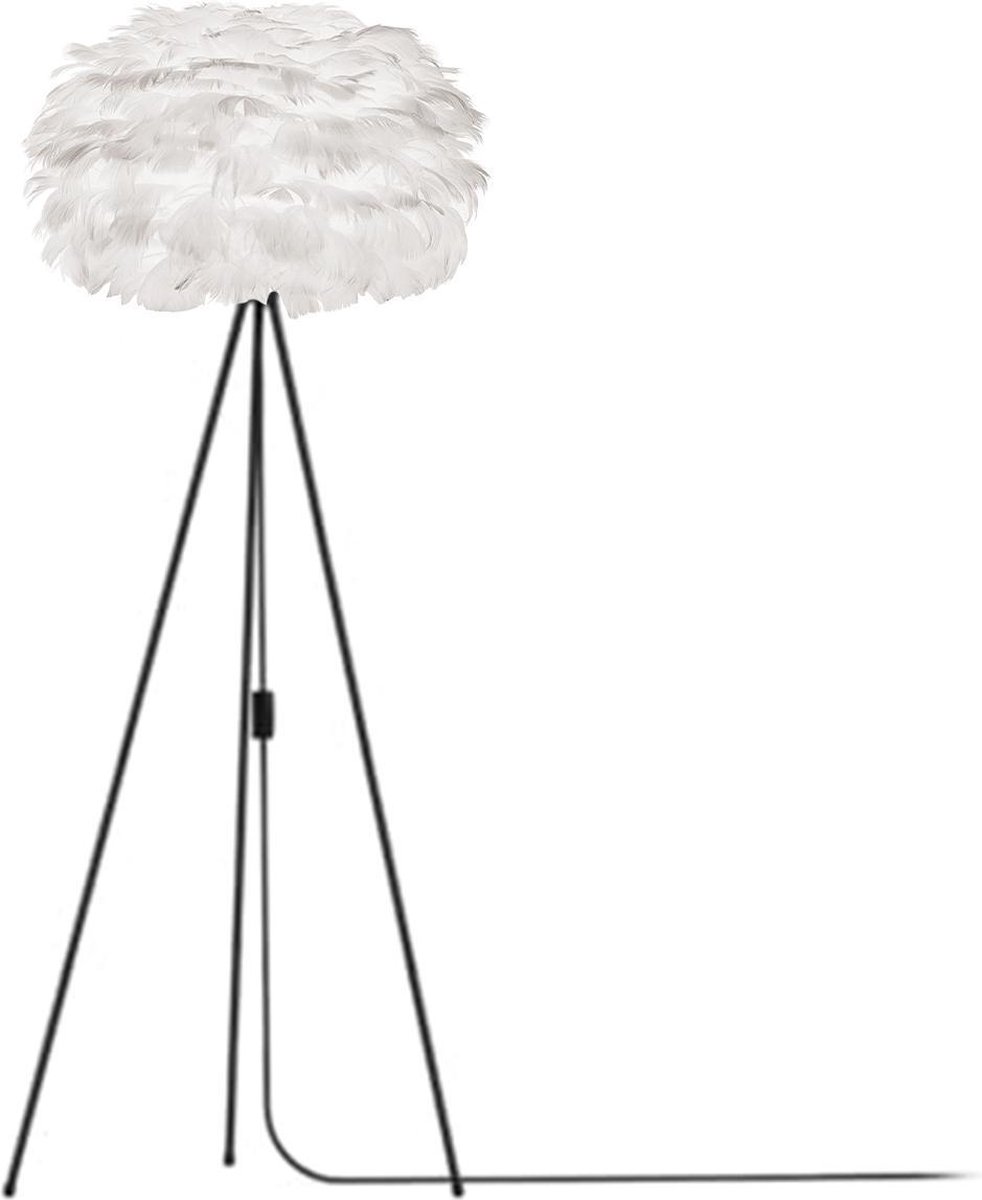 Umage Eos Medium vloerlamp white - met tripod zwart - Ø 45 cm