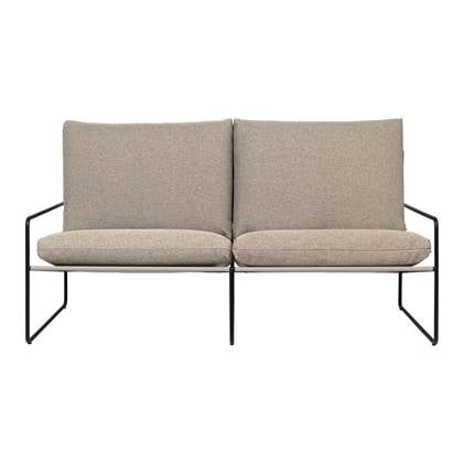 Ferm Living Desert 2-zitsbank Black Dolce - Dark Sand