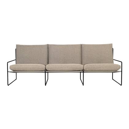 Ferm Living Desert 3-zitsbank Black Dolce - Dark Sand