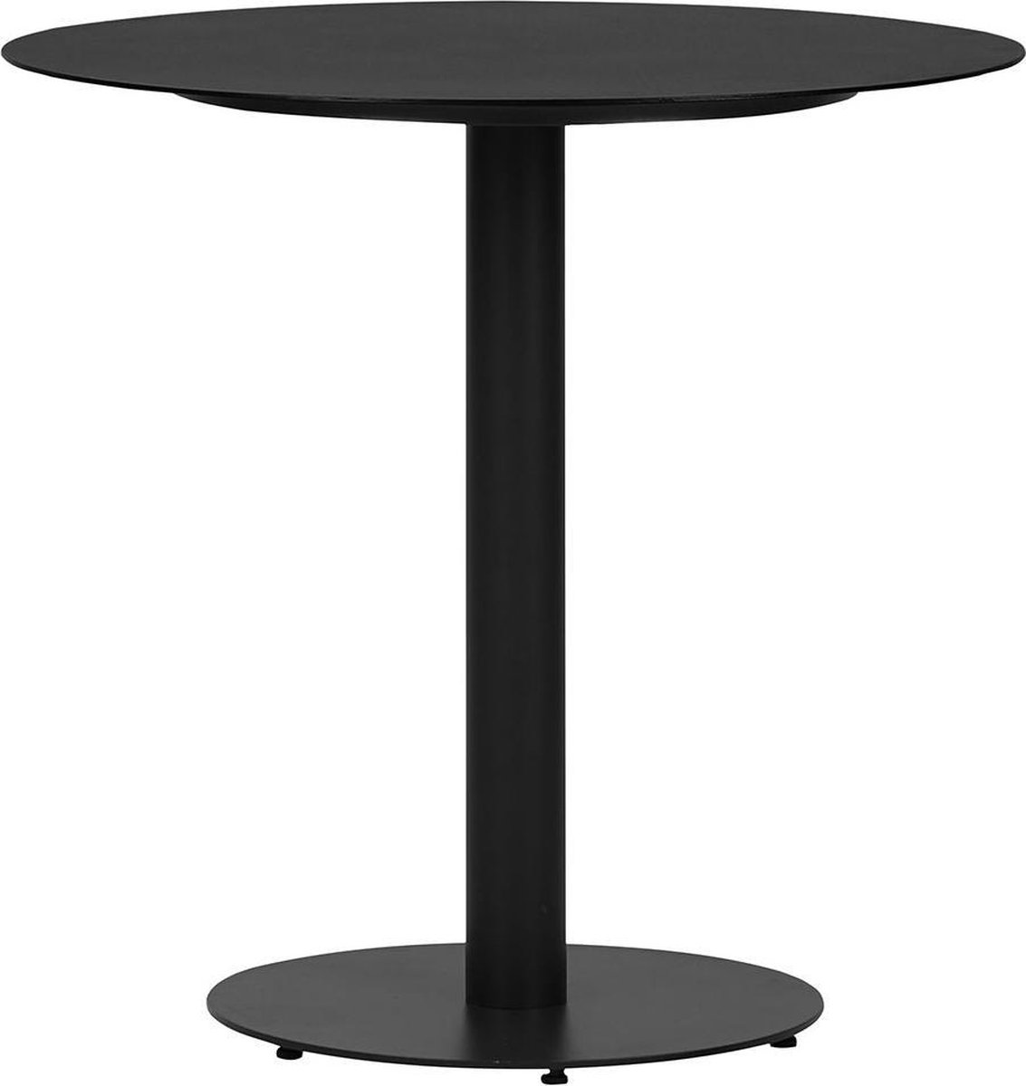 Lisomme Sieb metalen tuintafel - Ø70 x 72 cm - Zwart